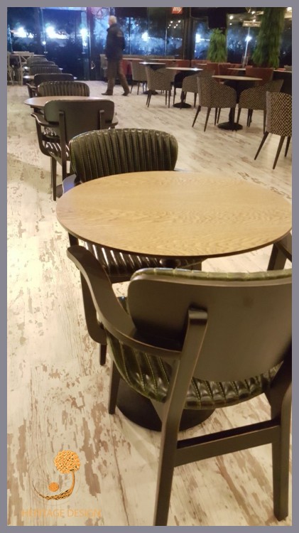 Cafe Sandalyesi Deri